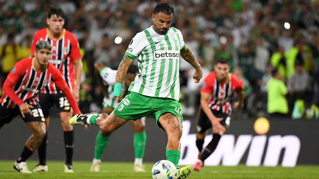 Edwin Cardona en el empate de Atlético Nacional contra Sao Paulo | Foto: Conmebol.