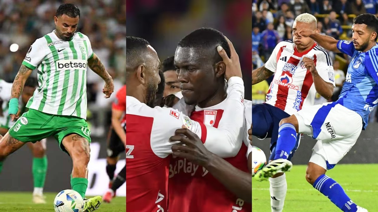 Millonarios, Atlético Nacional, Junior de Barranquilla y Santa Fe en la Liga BetPlay | Foto: Dimayor.