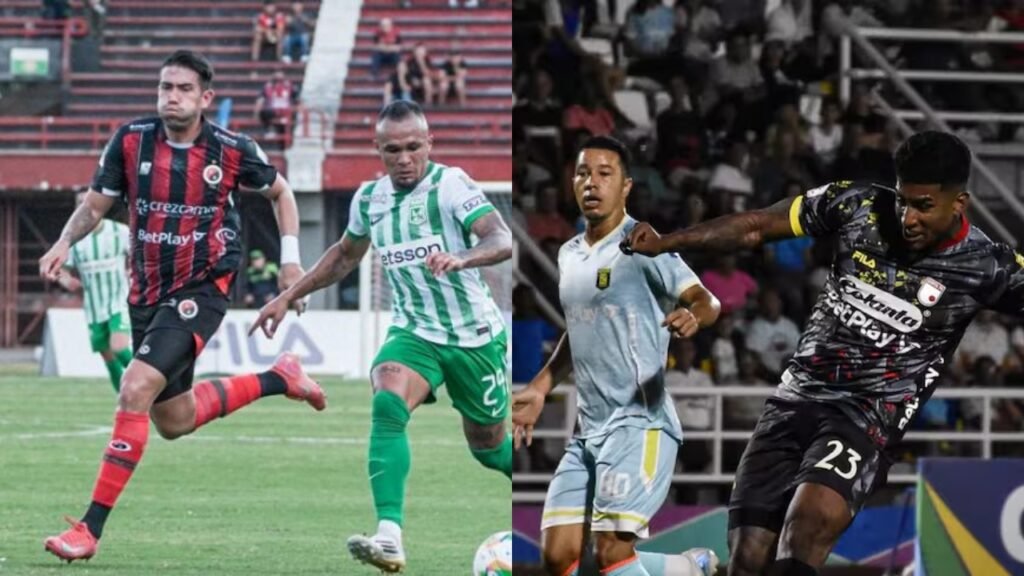 Independiente Santa Fe y Atlético Nacional en Copa BetPlay | Foto: Dimayor.