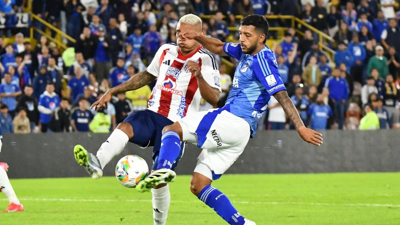 Millonarios vs. Junior de Barranquilla en la Liga BetPlay | Foto: VizzorImage.