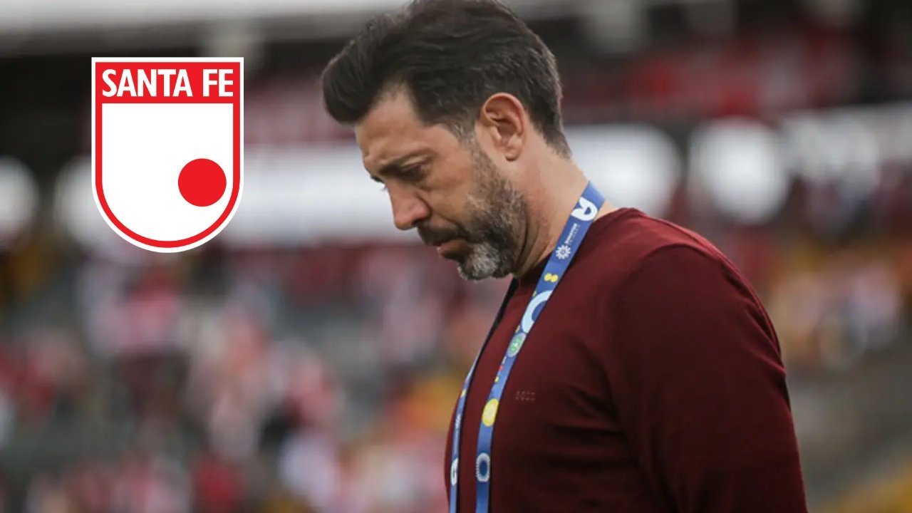 Jorge Bava, DT de Independiente Santa Fe | Foto: Colpensa.