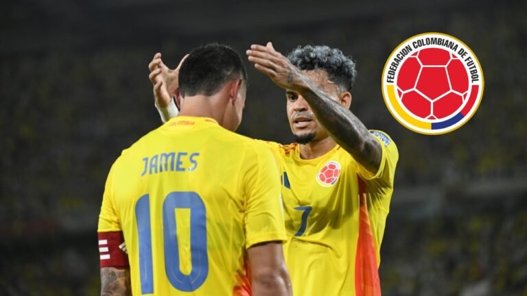 James Rodríguez y Lucho Díaz en la Selección Colombia | Foto: FCF.
