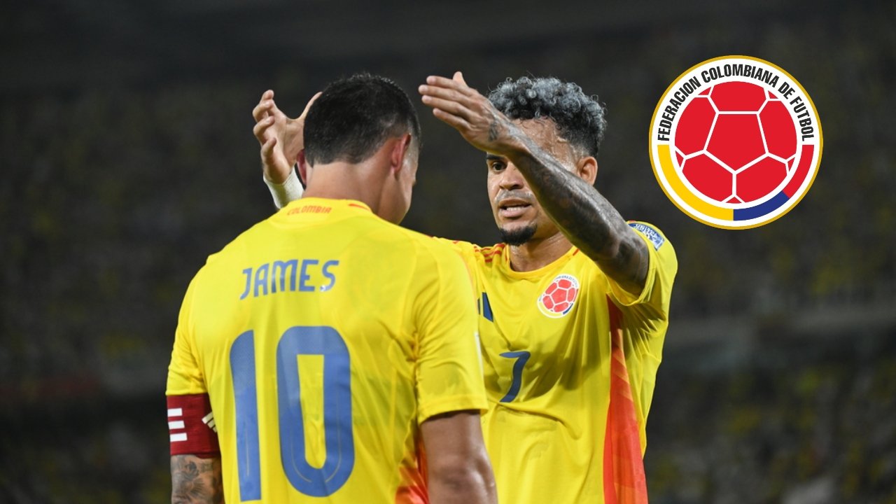 James Rodríguez y Lucho Díaz en la Selección Colombia | Foto: FCF.